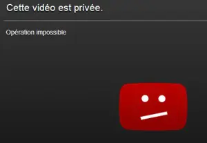 Voulez-vous publier une video privée sur Youtube