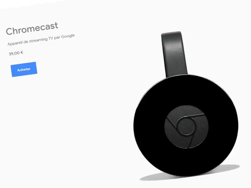 Google Chromecast pour se connecter à Prime Video